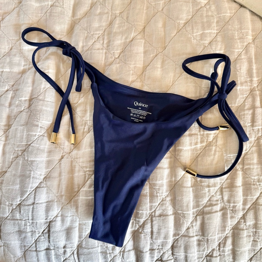 Quince Navy Blue Women's Italian Bikini Bottom